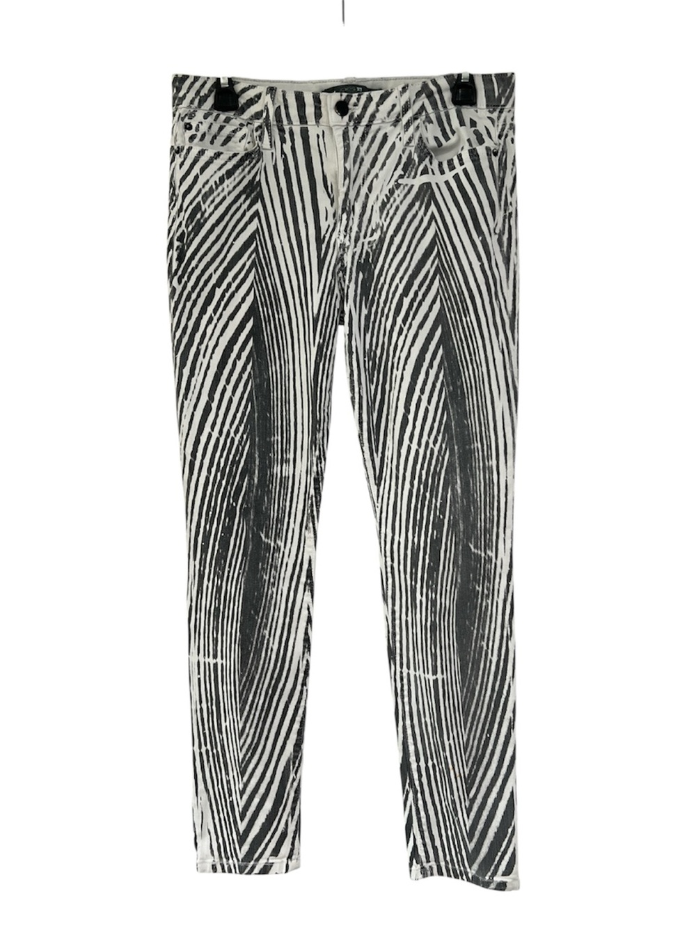 Joe's Jeans White and Light Gray Camo Skinny Jeans